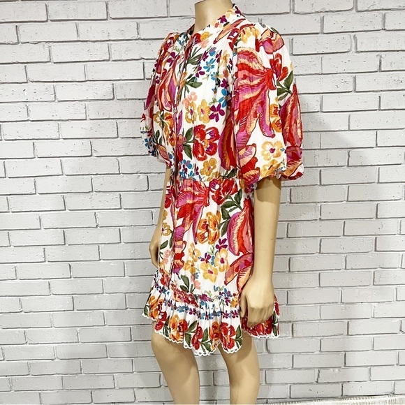 Farm Rio‎ Women’s Spring Bananas Belted Minidress - Picture 3 of 9